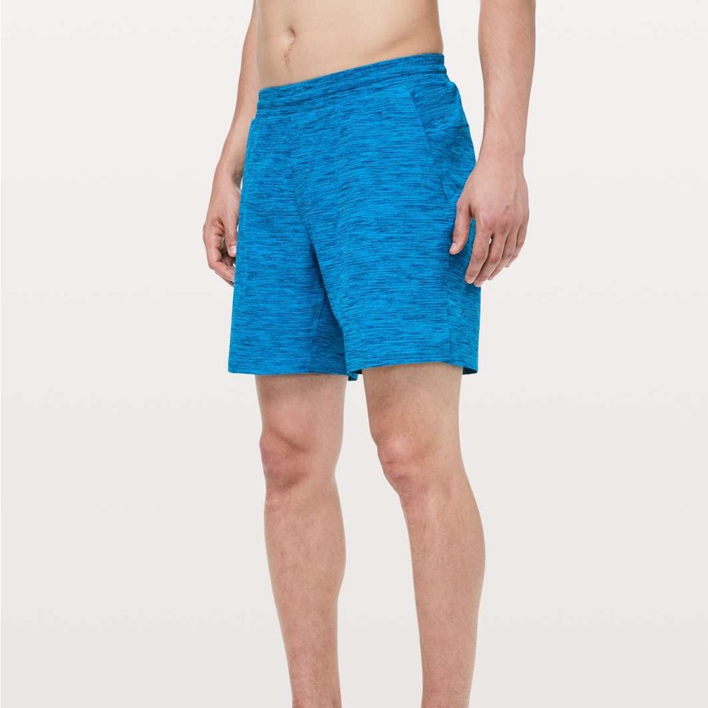 Lululemon Athletica Channel Cross Swim Short Invert Heather Aqua Marine Medium